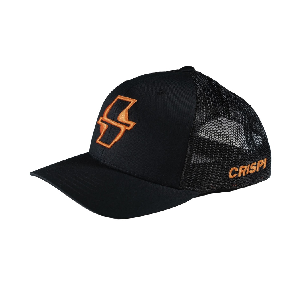 Crispi Black Mesh-Back Hüte Schwarz Orange | ZHTIAB956