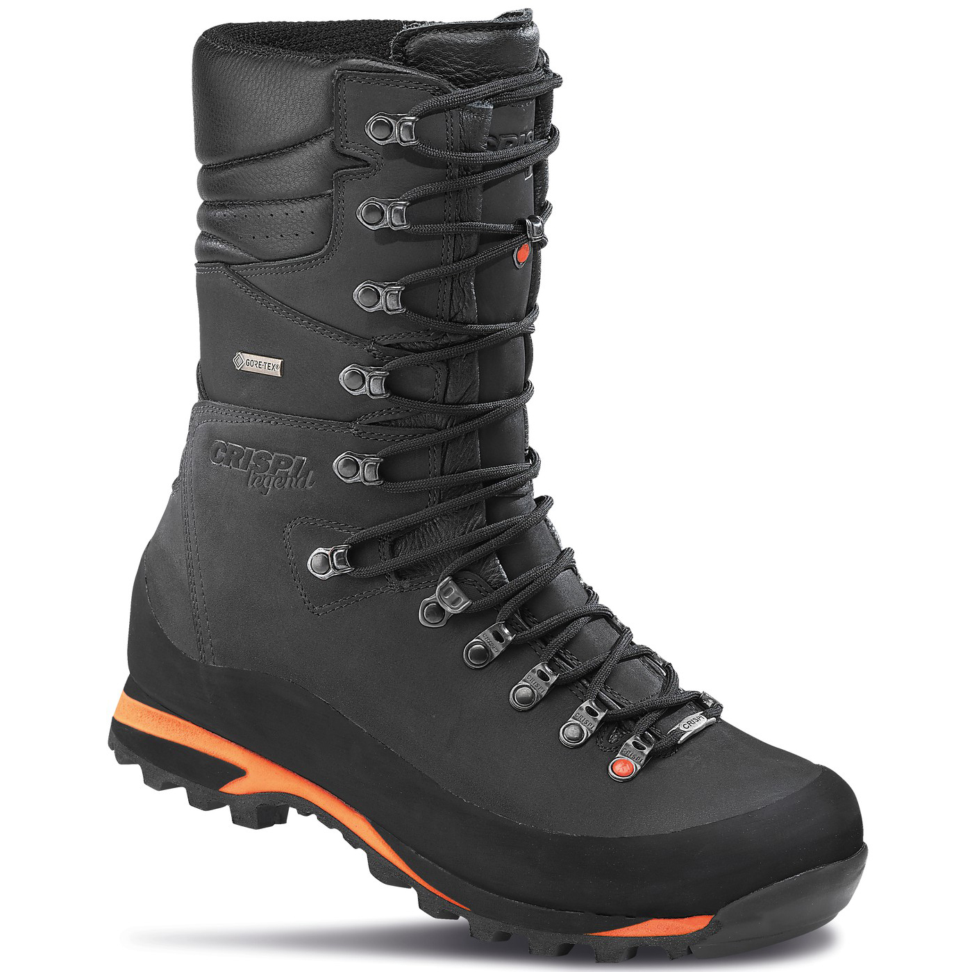 Crispi Kongsvoll Jagdstiefel Schwarz Orange | UIBFMW743