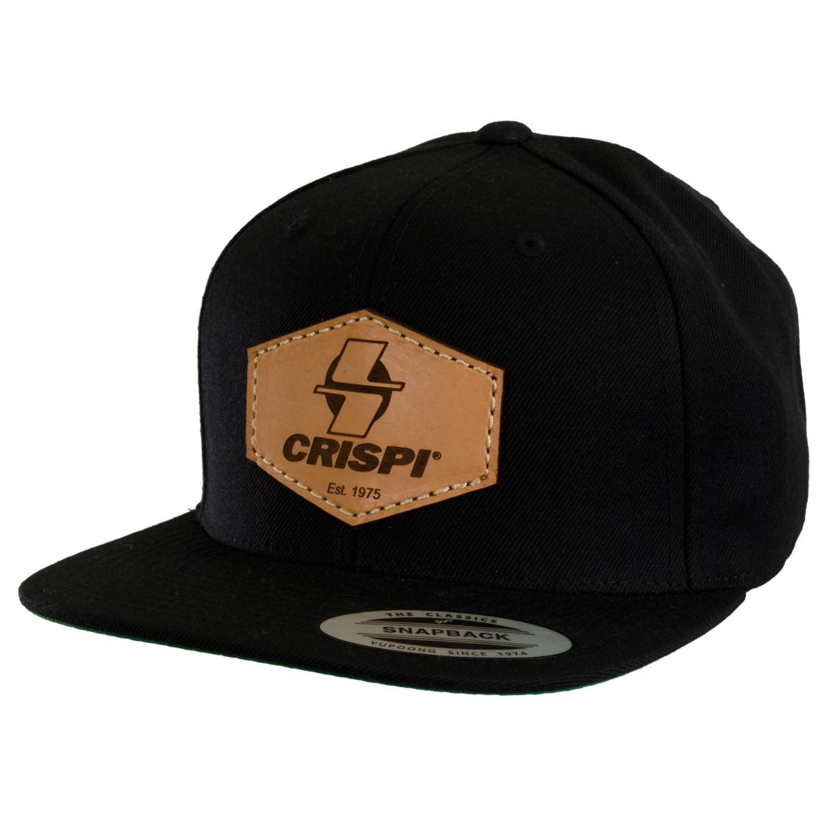 Crispi Leder Patch Klassische Hüte Schwarz | RWGHPM062