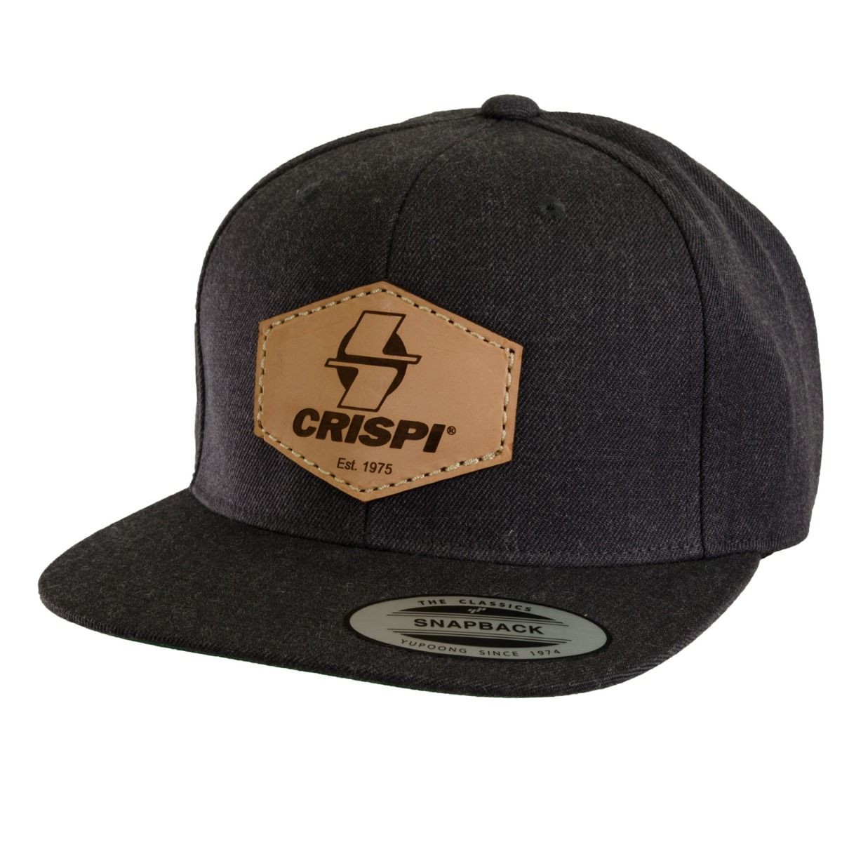 Crispi Leder Patch Klassische Hüte Tiefesgrau | OMABSZ345