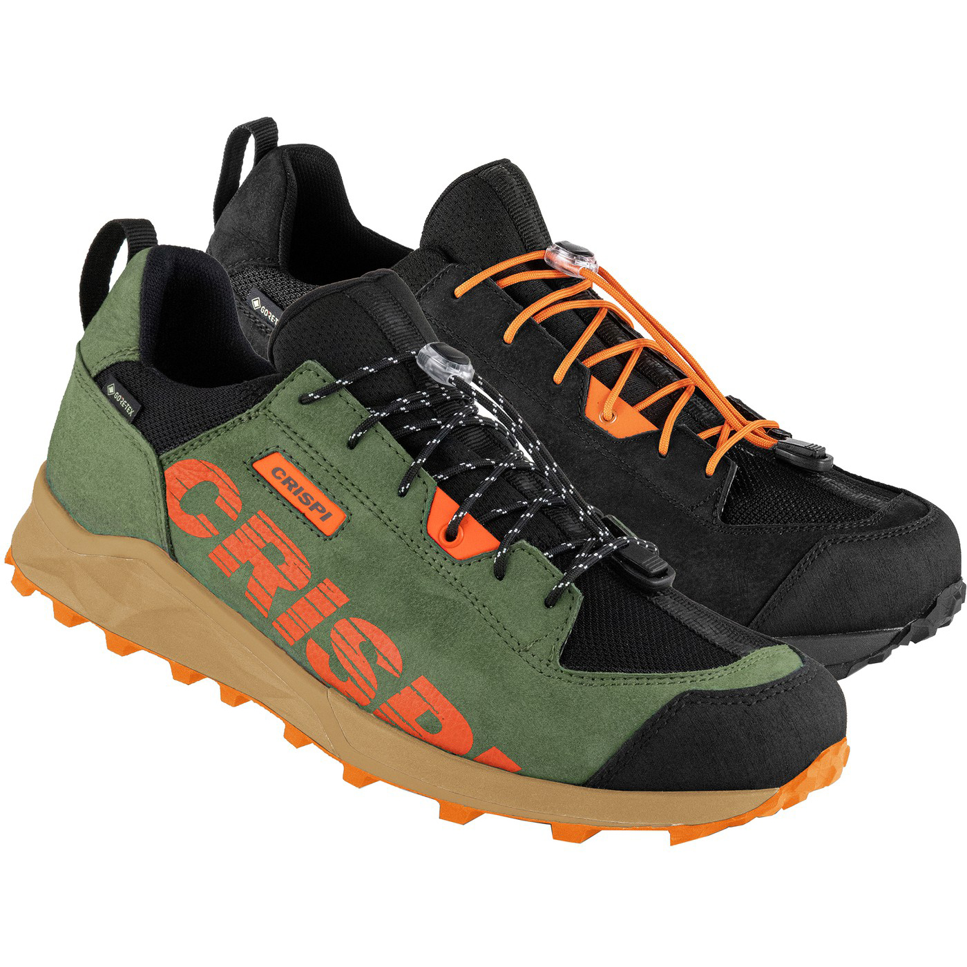 Crispi Attiva Low Wanderschuhe Schwarz Orange | LPSVZM059