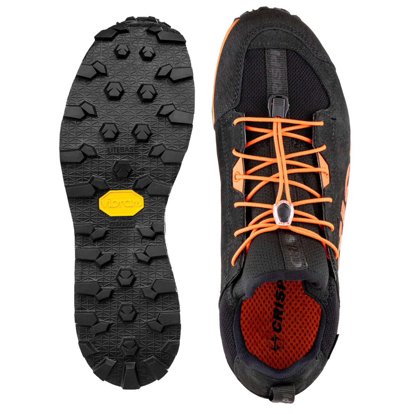 Crispi Attiva Mid Wanderschuhe Schwarz Orange | AYOTQZ104