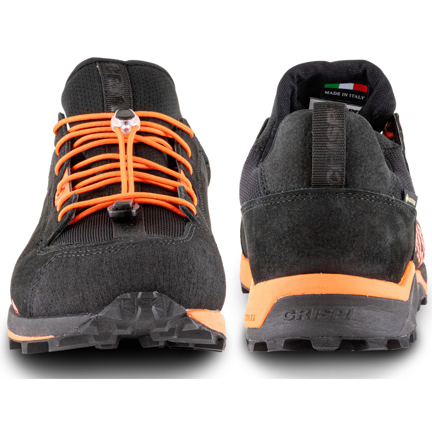 Crispi Attiva Mid Wanderschuhe Schwarz Orange | AYOTQZ104