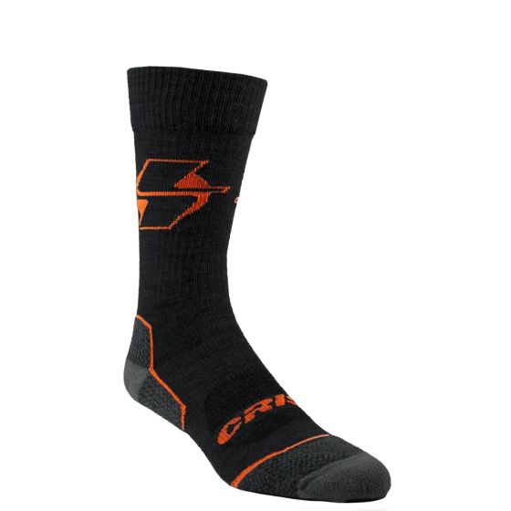 Crispi San Juan Merino Crew Socken Schwarz | QDHLYE678